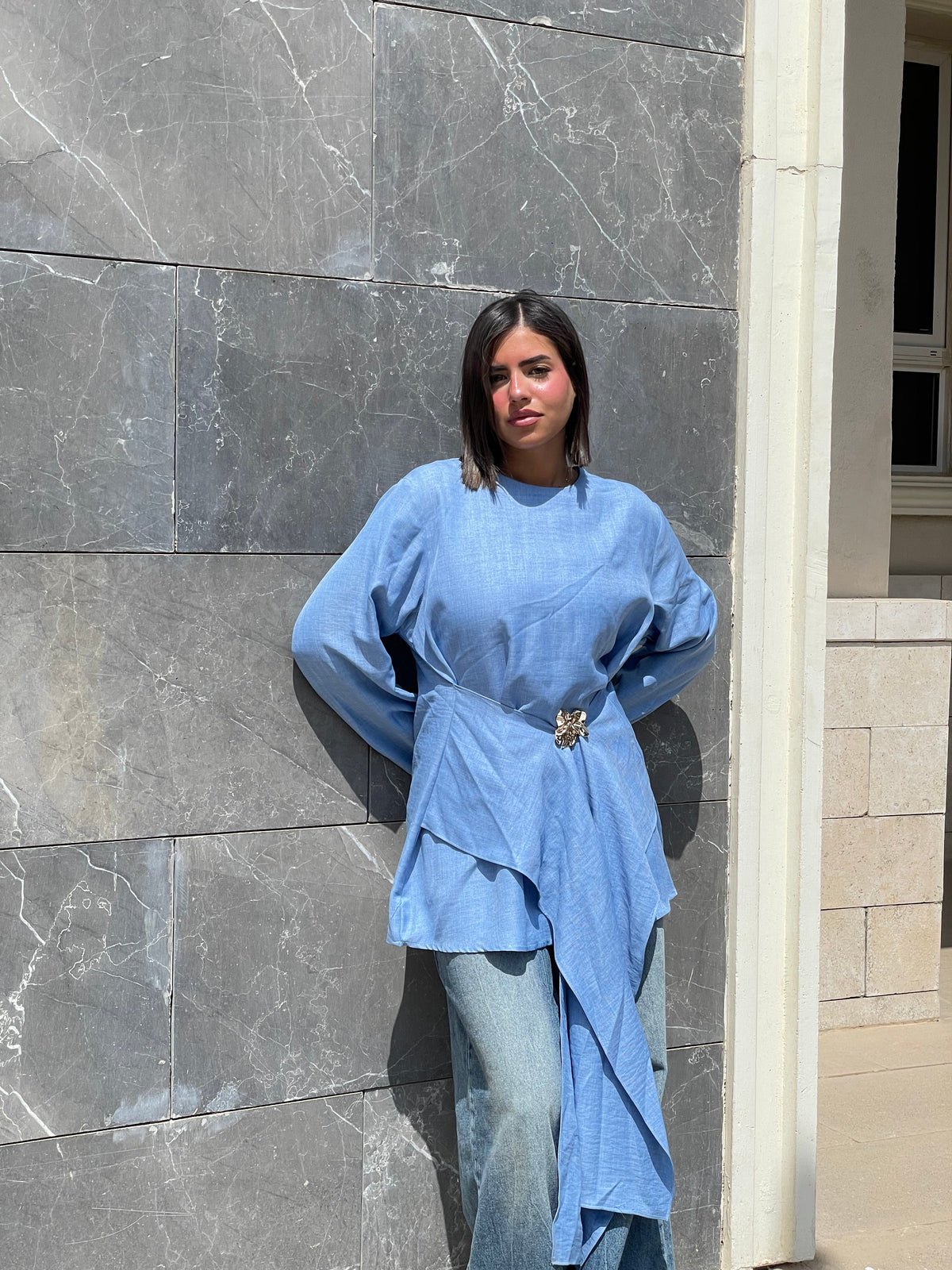 urban modesty draped top