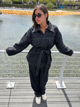denim cargo set