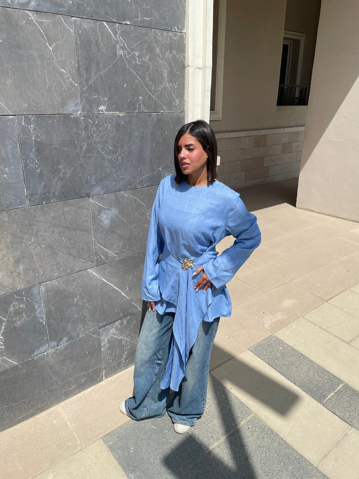urban modesty draped top