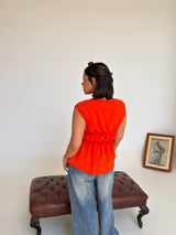 Zuma Ruched Tie Vest