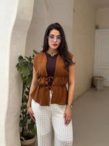 Zuma Ruched Tie Vest