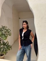 Zuma Ruched Tie Vest