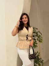 Zuma Ruched Tie Vest