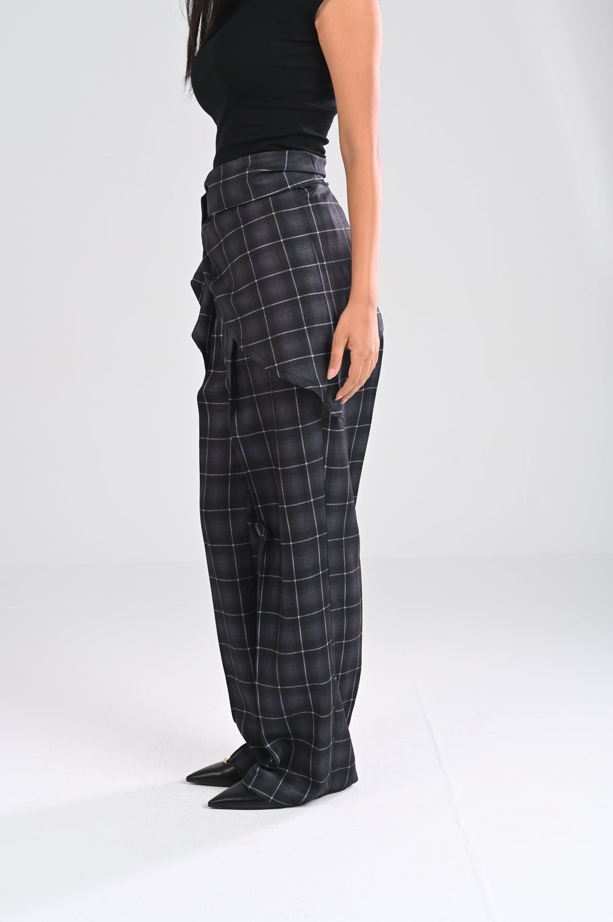 wide-leg plaid viral pants