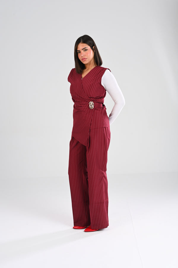 nickel accent pinstripe set