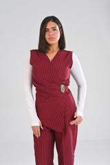 nickel accent pinstripe set