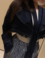 the denim wrap crop