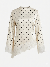 Coquette Polka Satin Matching Suit.