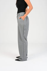 flared pleated pants
