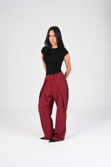 pinstripe fold trousers