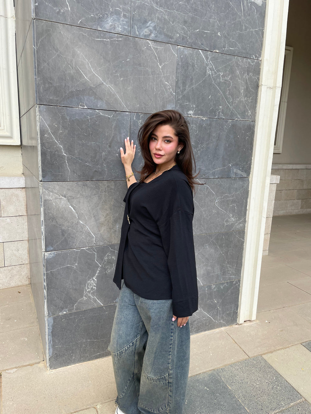 solaris wrap blouse