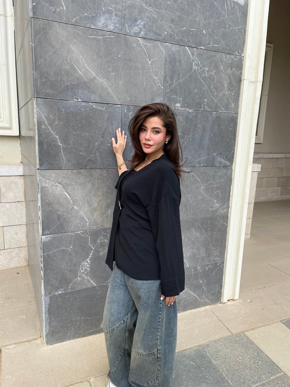 solaris wrap blouse