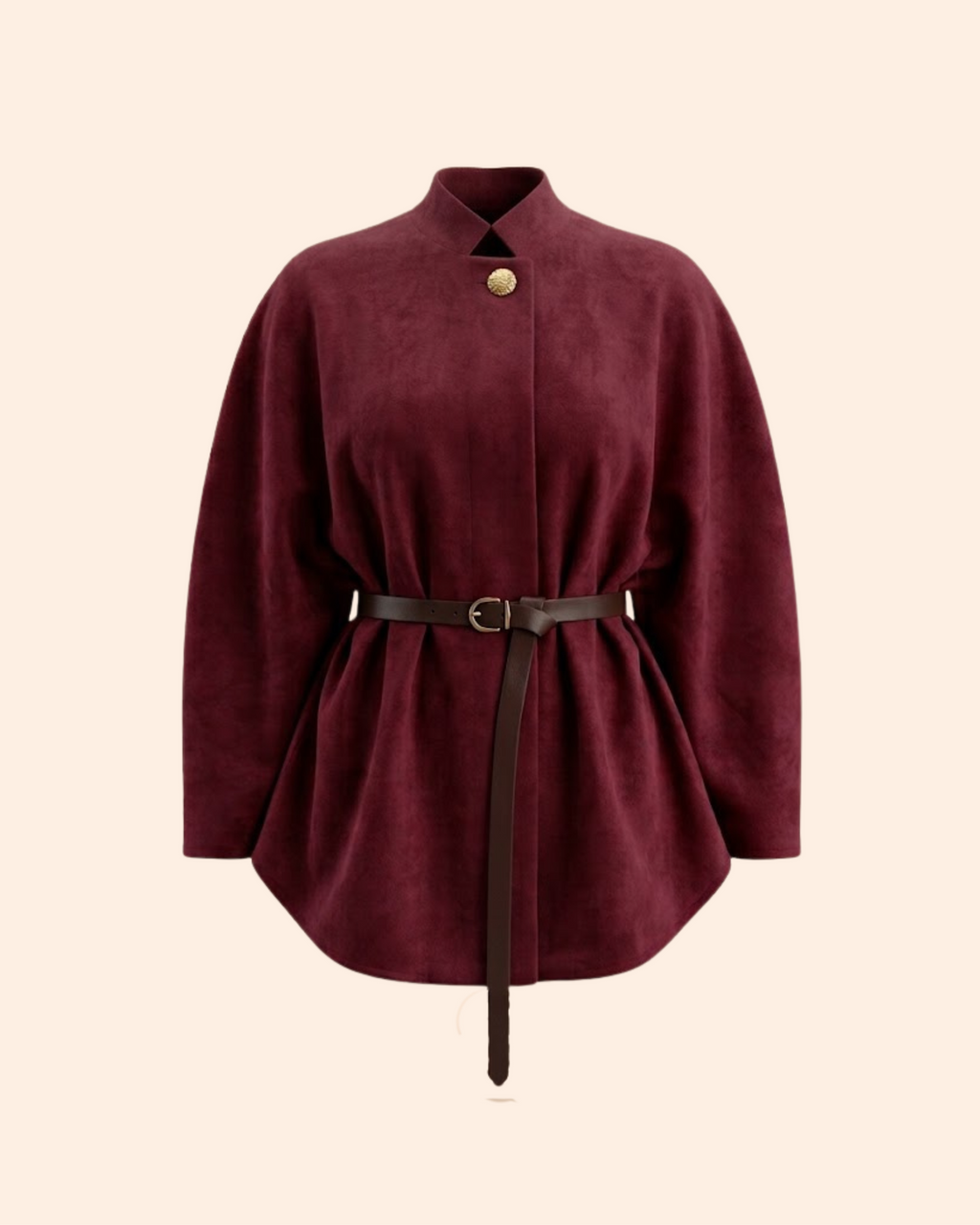 The Suede Cape Jacket