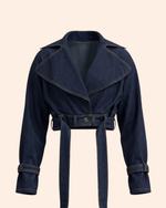 the denim wrap crop