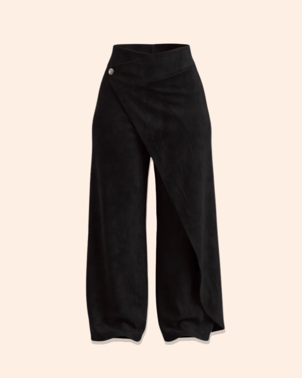 The Suede Wrap Pant